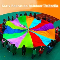 2-6m Child Kid Sports Development Early Education Outdoor Game Rainbow Umbrella Parachute Toy Jump-sack Ballute Play Parachute