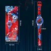 Flash Light Spiderman Kids Watches For Boys Cartoon Hello Kitty Mickey Children Watch Girls Student Clock Gifts free shipping 2