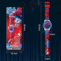 Flash Light Spiderman Kids Watches For Boys Cartoon Hello Kitty Mickey Children Watch Girls Student Clock Gifts free shipping 2