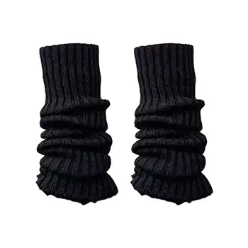 Sports Leg Warmers Winter Calf Covers Knitted Anti-slip Leg Warmers for Wear Sports Outing Jk Lolita Style Solid Color Piled