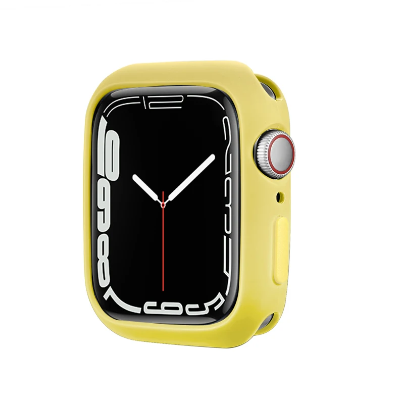 Colorful Soft Silicone Protective Case for Apple Watch - Stylish & Durable Bumper for Women