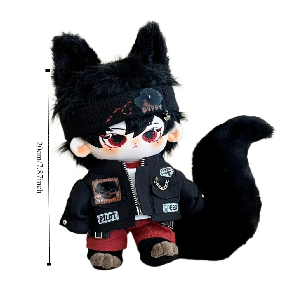 Du Bing Cotton Doll Clothes Street Style Hippop Plush Doll Clothes Cool Check No Attribute Doll Clothes 20cm Cotton Doll