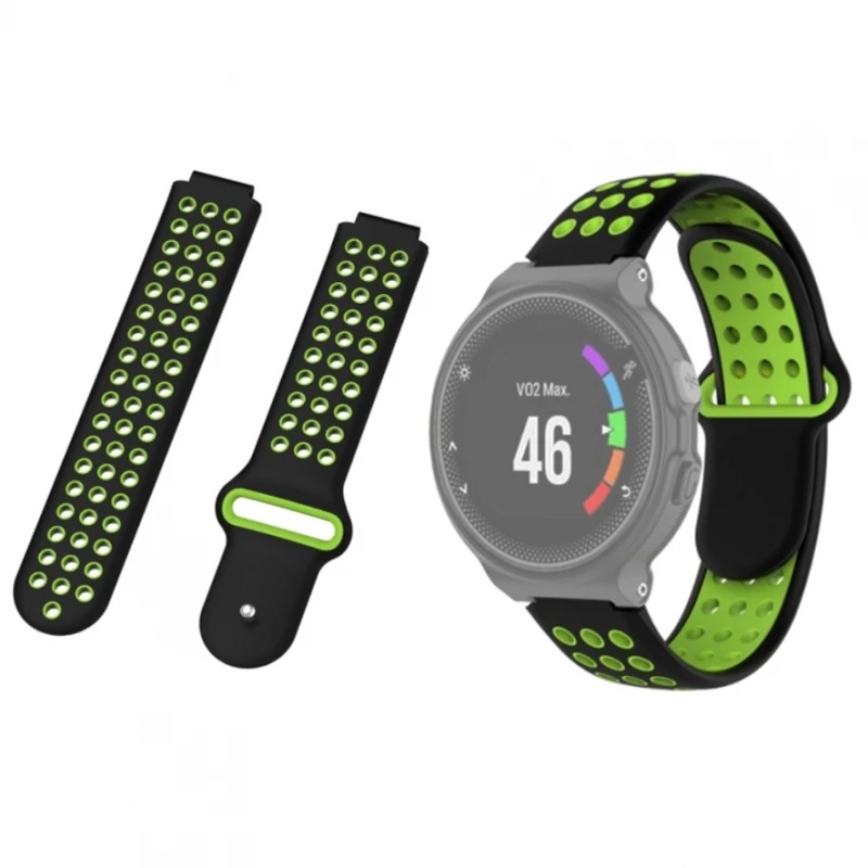 Garmin Forerunner 220 230 235 630 620 735Xt Silicone Nero Verde # Garmin Forerunner 220 # Garmin Forerunner 230 # Garmin Forerunner 235 # Garmin Forer