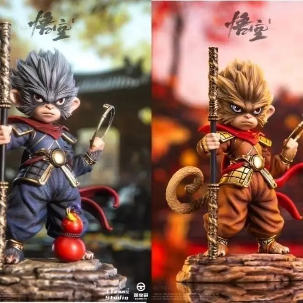 thumbnail image 1 of Mito negro: figuras de Wukong, figuras de anime de Wukong, versión Q, figuras de PVC, modelos de estatuas Gk, colección de muñecas, adornos de escritorio, juguetes, regalos, 1 of 5