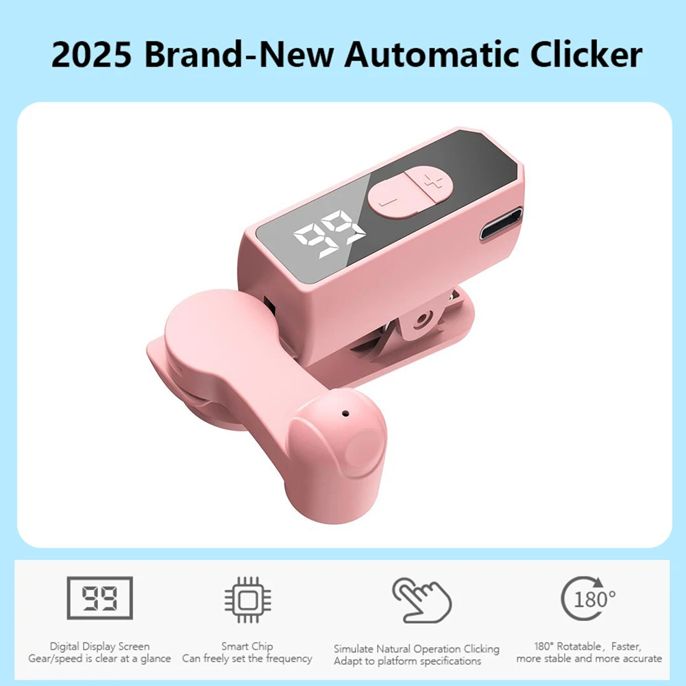 스마트폰 화면 태퍼용 빠른 클릭 시뮬레이션 손가락 연속 클릭, 게임 라이브 방송 좋아요 보상 작업용