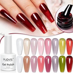 Milky Jelly Gel Nail Polish 7.5ml Translucent Milky White Pink Color Nail Gel Soak Off UV Gel Semi-Permanent Varnish Manicure