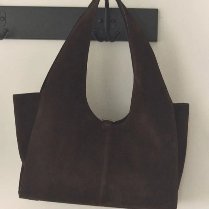 Fashion Retro Leather Tote Bags for Women 2025 Trend Female Simple Large Capacity Shoulder Bag Big Solid Color Handbags Purse