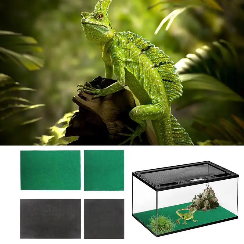 Terrarium Substrate Liner Non-Adhesive Reptile Terrarium Bedding Substrate Liner Non-Adhesive Terrarium Liner Bedding For Gecko