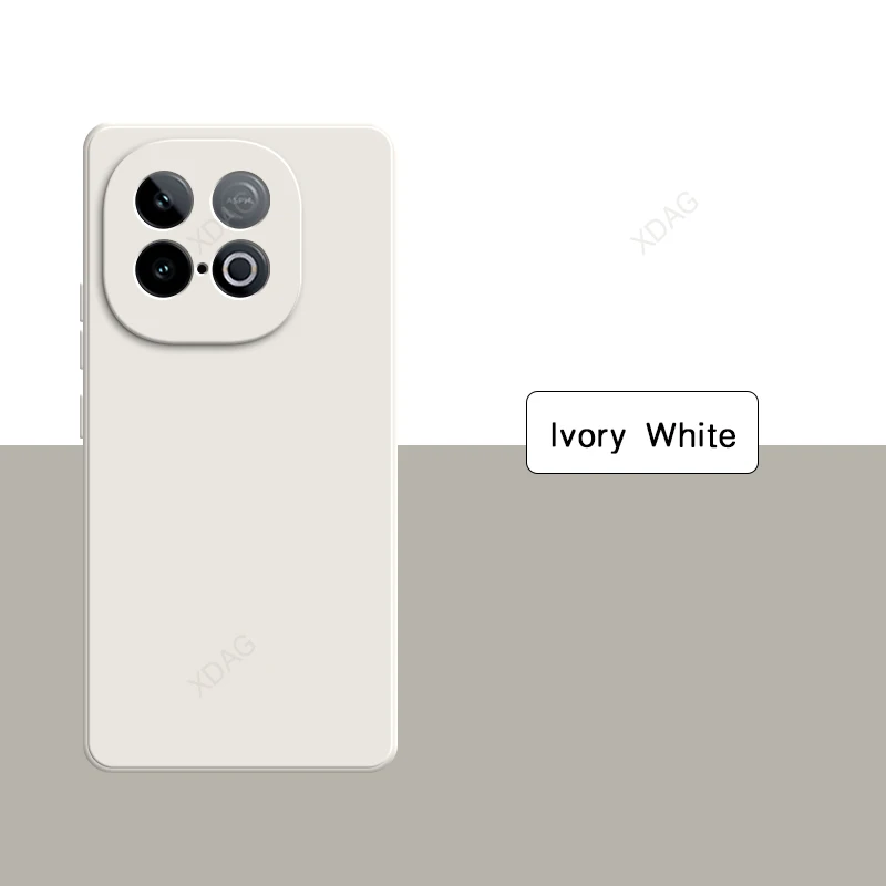 Premium Liquid Silicone Phone Case with High-Quality Camera Protection and Sleek Straight Edge Design
