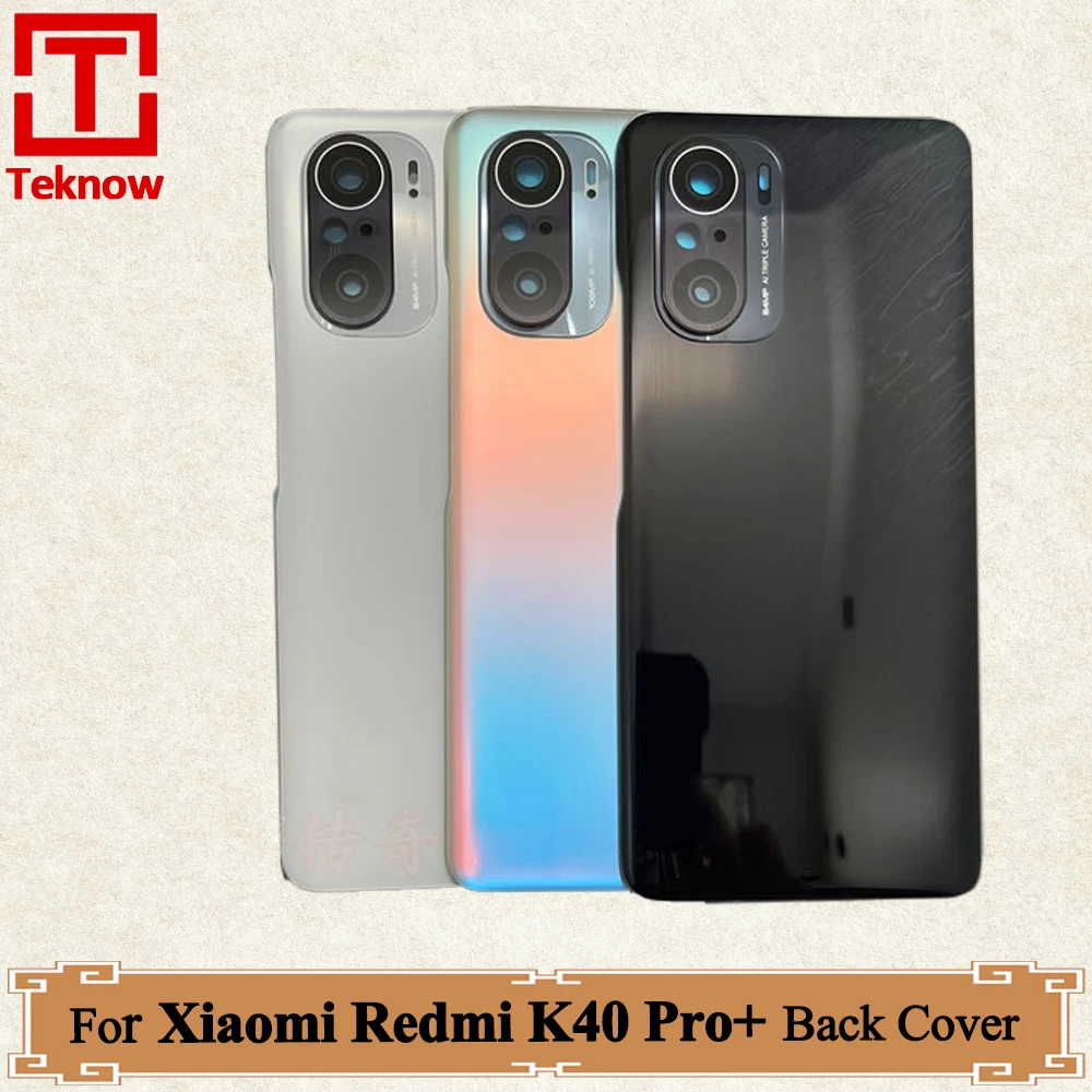 

Original Back Battery Cover For Xiaomi Redmi K40 Pro+ Rear Case Housing Door For Redmi K40 Pro Plus Back Cover Replacement Parts