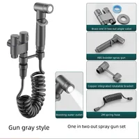 มือถือ Bidet Sprayer ห้องน้ํา Bidet Toilet Sprayer ชุดสเปรย์น้ําห้องน้ําห้องน้ําโรยปืนมุมวาล์วอุปกรณ์เสริม 3
