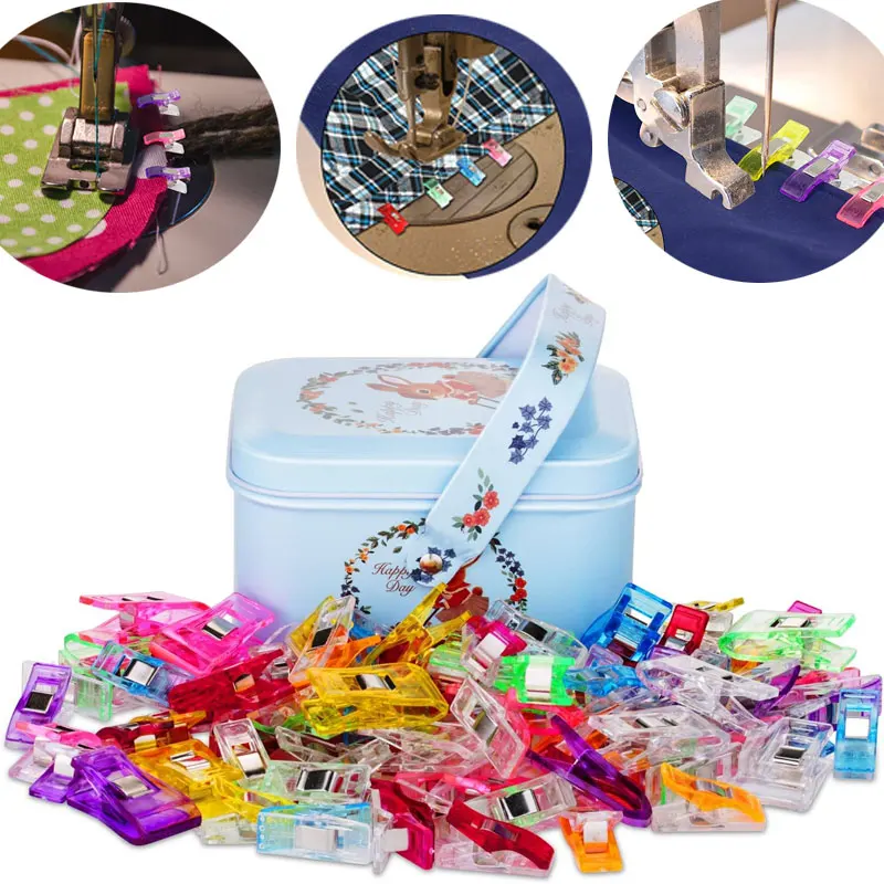 

20PCS Multipurpose Sewing Clips Colorful Clips Plastic Craft Crocheting Knitting Safety Clips Assorted Color Binding Clips Paper