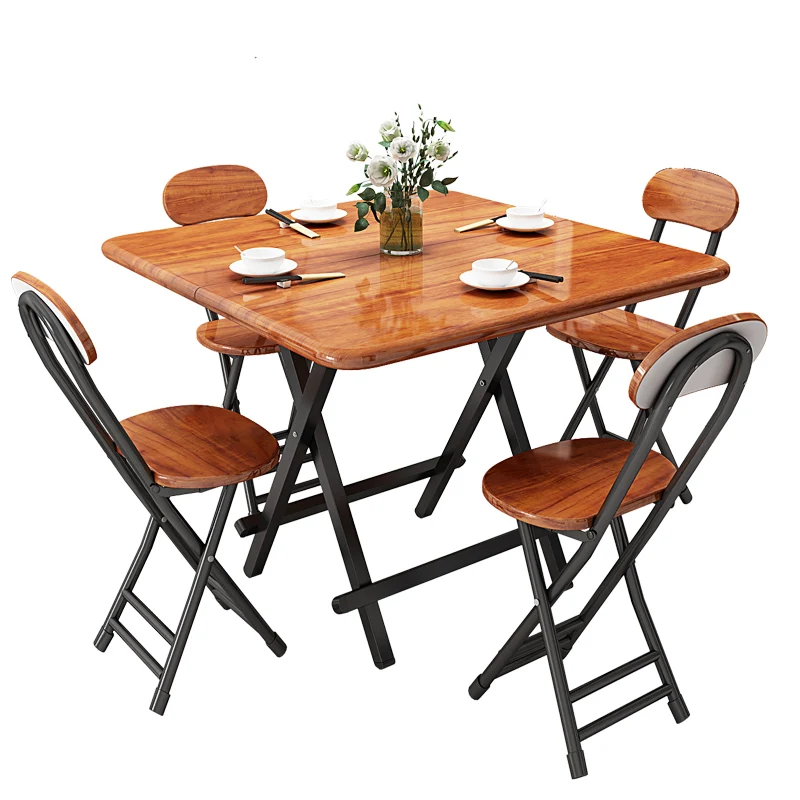 

Household small table, dining table, simple small folding table and chair, portable stall table, dormitory square table