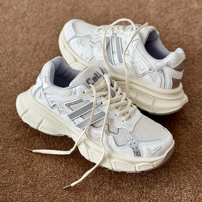 

Мужские сетчатые дышащие кроссовки, мужская спортивная обувь на платформе, повседневные кроссовки, Вулканизированная обувь для бега, модная уличная одежда