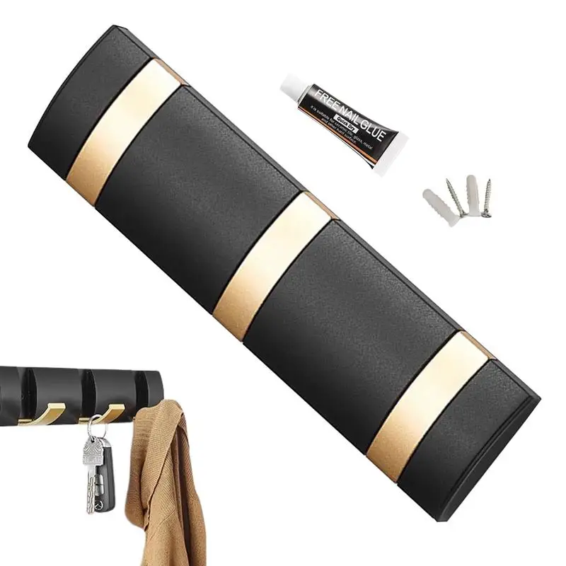 

Настенные крючки, алюминиевая вешалка для пальто с выдвижными крючками, компактные настенные вешалки, вешалка с крючками для пальто, шляп, шарфов