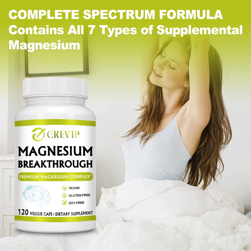 Magnesium Breakthrough 7 Forms of Magnesium Natural Sleep and Brain Supplement Supports Muscle Joint and Heart Health magnesium supplement