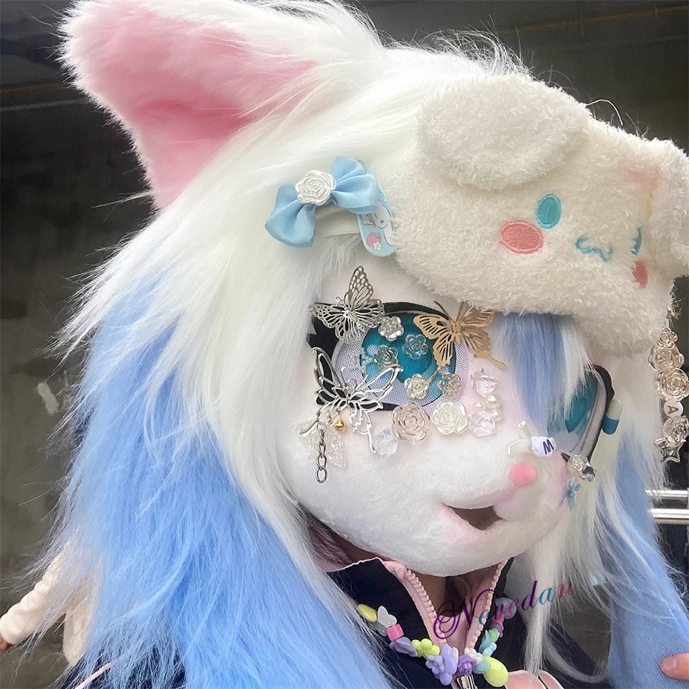 Cosplay Costumes Fursuit Kigurumi Headset Furry Costume Head Base Paws Tail Comiket Furries Animal Rubbit Doll Cat Doll