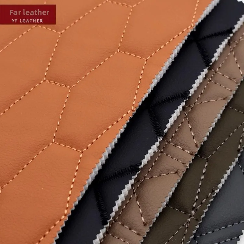 Embroidered Leather Fabric 2