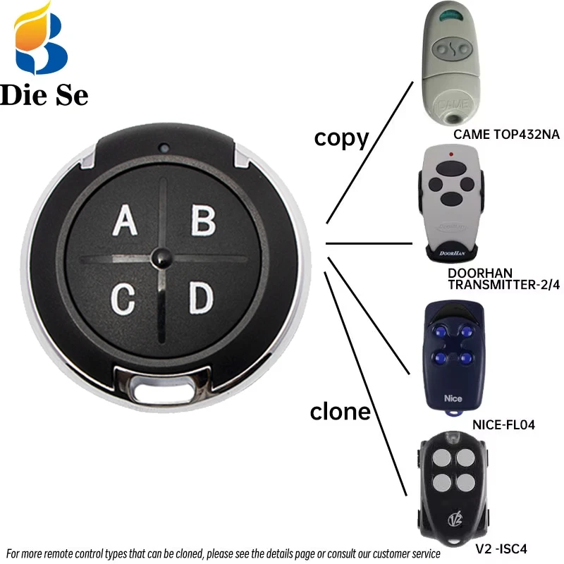Mando A Distancia Para Puerta De Garaje, Duplicador Universal, Fijo