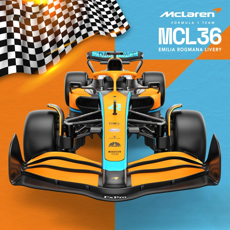 1:24 2022 #4 Ando Norris F1 Mclaren Mcl36 #3 Daniel Ricciardo Lega Veicolo Di Lusso Diecast Auto Modello Giocattolo