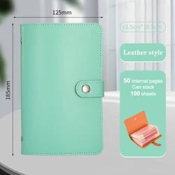 Money Saving Challenge Notebook with 100 Reusable Envelopes - Budgeting and Savings Binder (Light blue)