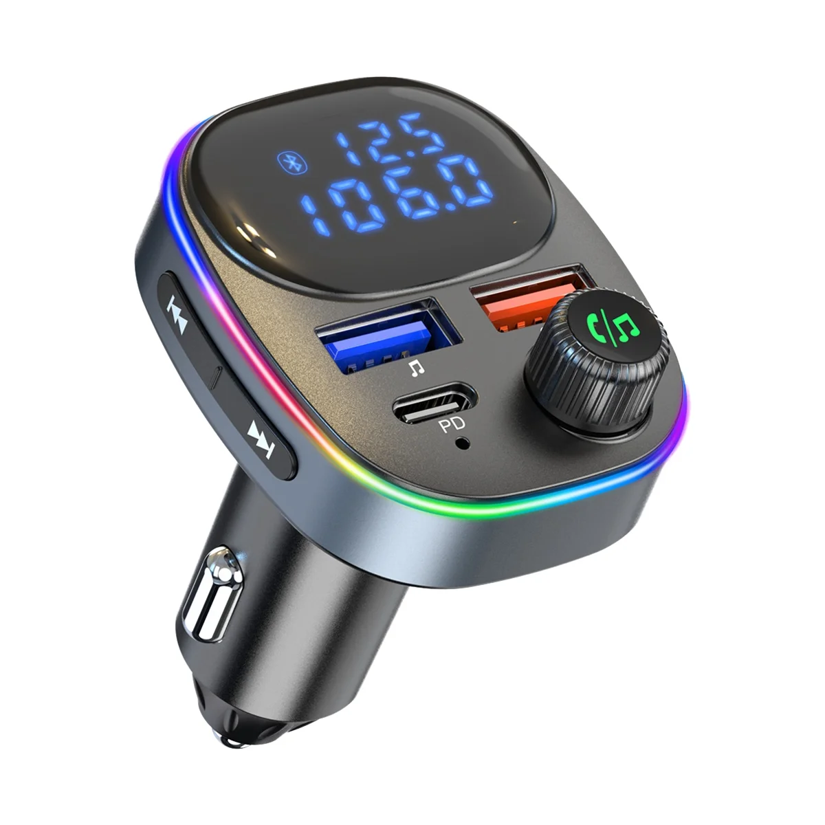 

Car Bluetooth 5.0 Mp3 Player Multi-Function Universal Lighter Support U Disk Car Fast