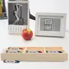 1PC Wooden Desk Pencil Storage Box 6-Grid Stationery Marker Pen Holder School Office Pen Stand Marker Pen Holder Pencil Display 5