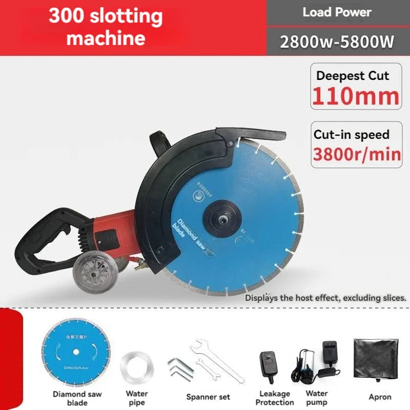 Machine électrique de rainurage sec-humide pour couper le béton de marbre de granit de brique avec la lame de scie