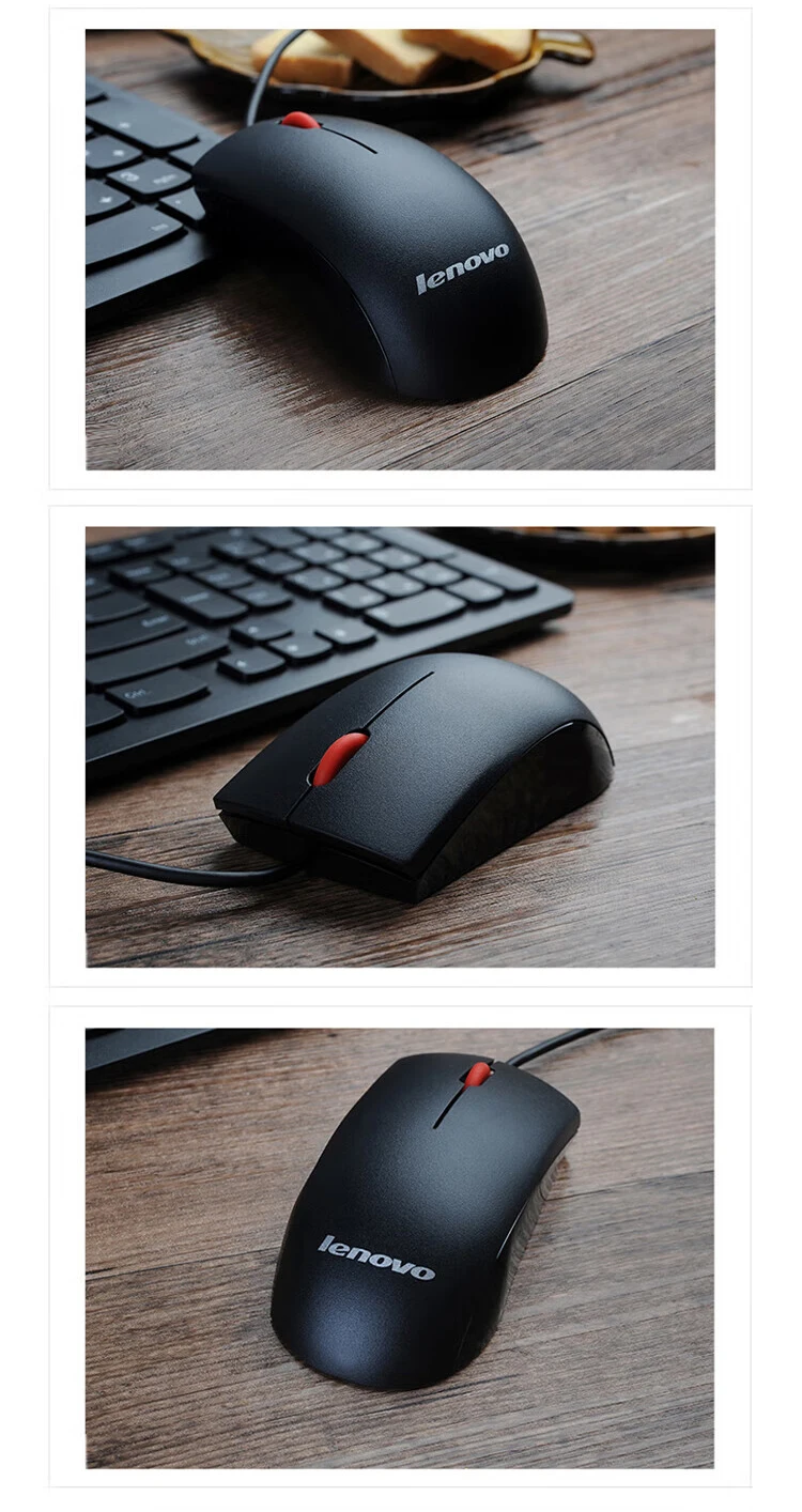 Lenovo 키보드 마우스 PS/2 라운드 포트 인터페이스 유선 콤보 레드 닷 방수 인체 공학적 노트북 미니 Pc 노트북 원본
