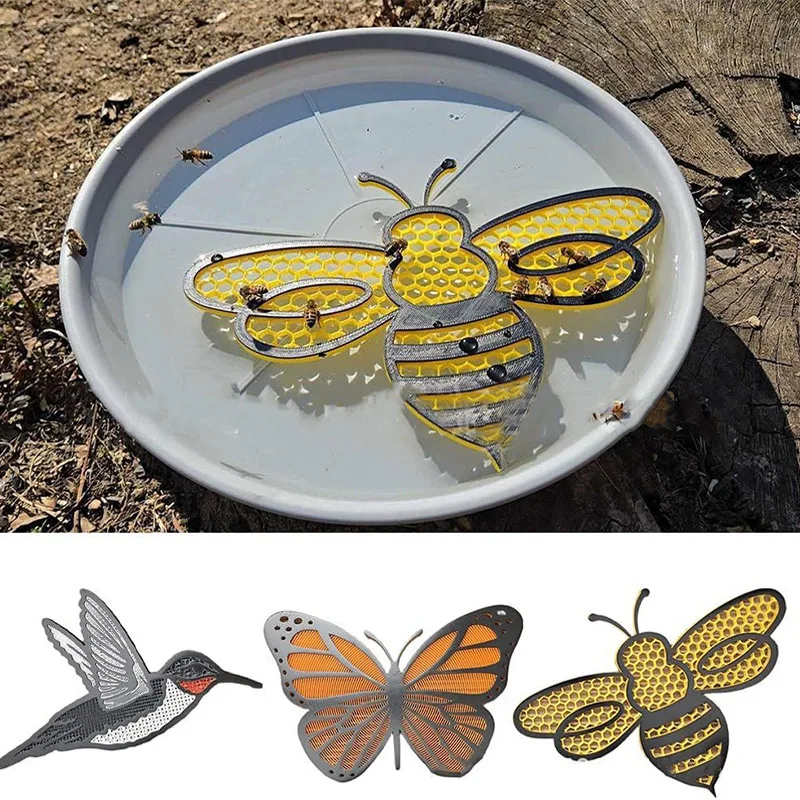 Bee Shaped Floating Pollinator Island 3D Printed Reusable Floating Bee ...