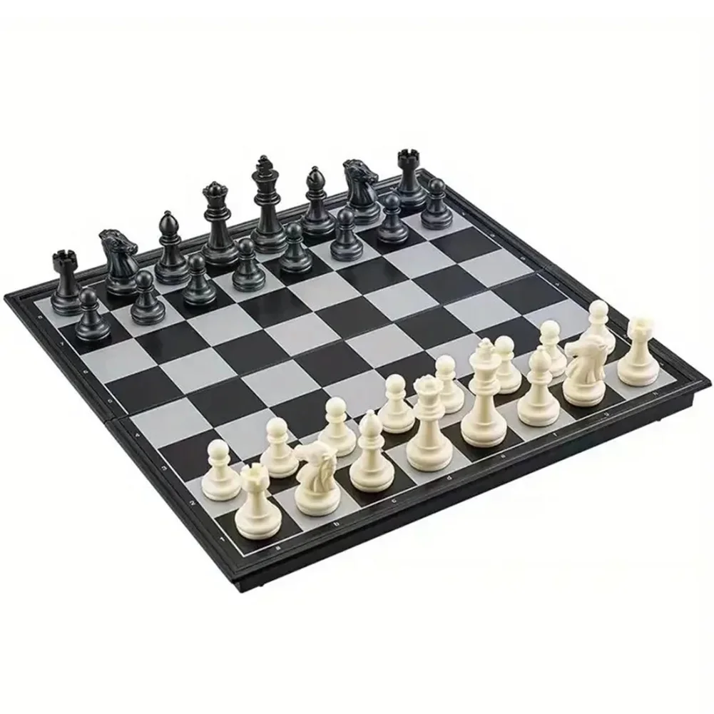 Magnetic Chess Set Foldable International Chess Board Game Travel Educational Toys For Kids And Adults magnetic chess set