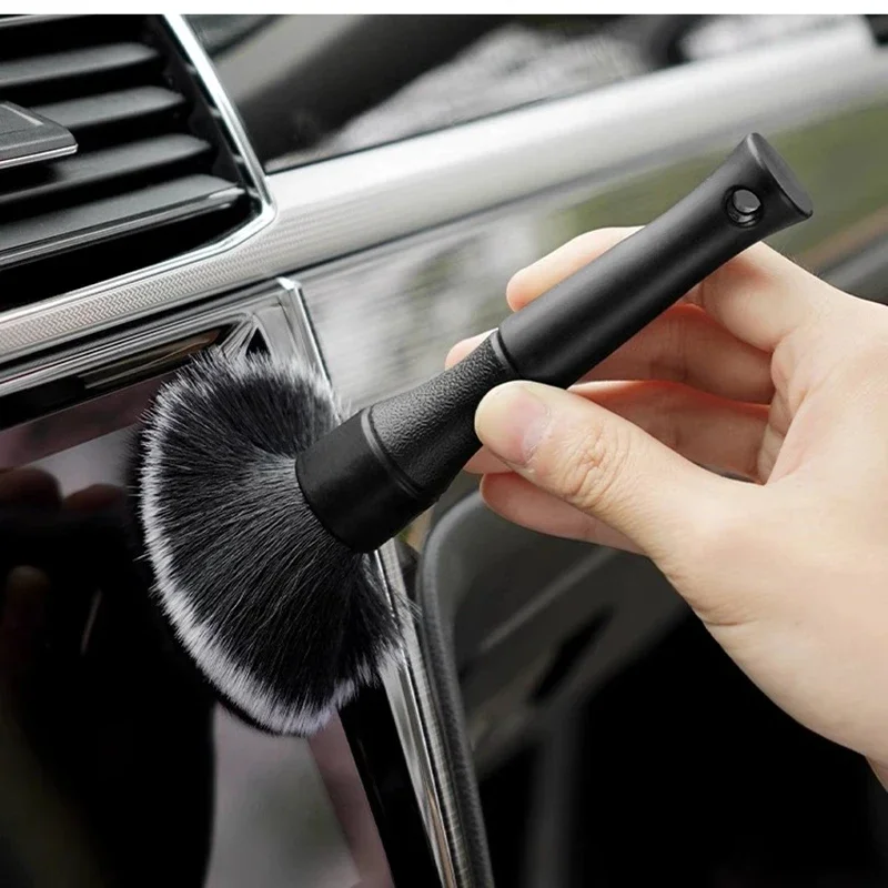 Car cleaning accessories car detailing brush set Ultra-Soft car detailing tools detailing brush Auto Interior Detail Brush Synthetic Boars Hair for car cleaning accessories