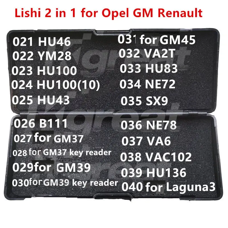 

021-040 Lishi 2 в 1 HU46 YM28 HU100 HU43 B111 для GM37 GM39 GM45 VA2T HU83 NE72 SX9 NE78 VA6 VAC102 HU136 для Laguna3 Opel GM