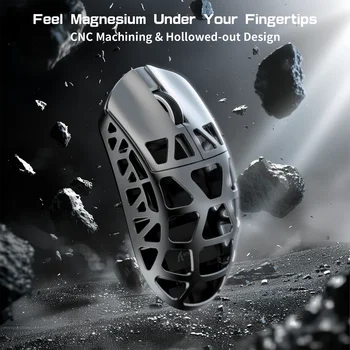 ATTACK SHARK R3 Magnesium Alloy Gaming Mouse 8K SUPERLIGHT 8000Hz 6 Adjustable DPI up to 26000 PAW3395 BT/2.4G Wireless/Wired 2