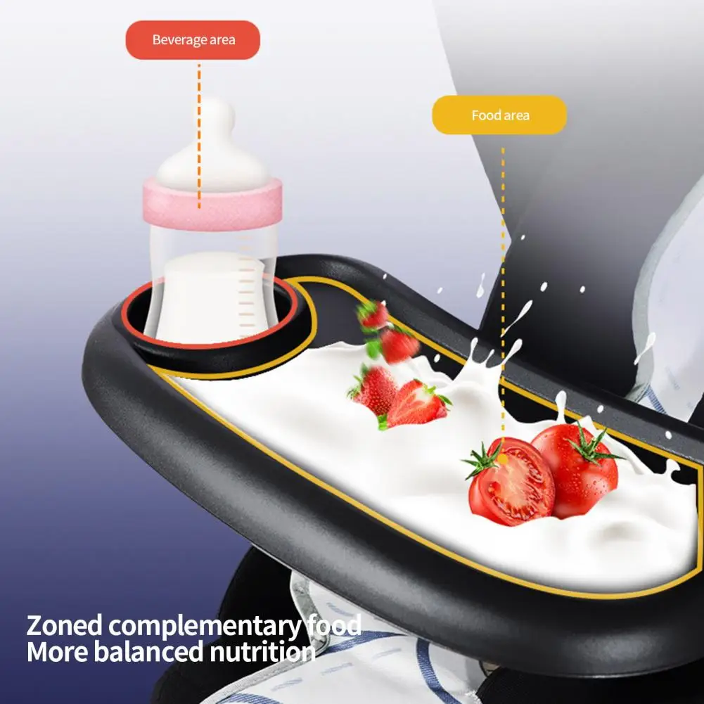 

Baby Dinner Tray Convenient Easy Cleaning Snack Tray Cart Accessories Stroller Dinner Plate Baby Food Tray