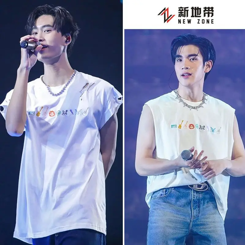 

New Thai drama My School President Gemini Fourth G4 GeminiFourth Costume casual loose student short-sleeved t-shirt Gift