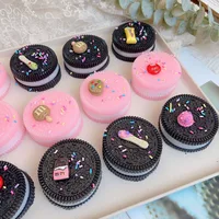 Big Oreo Biscuit Pinching Toy Mochi Taba M Beans Sandwich Stress Relief Toy Cookies TPR Slow Rebound Toy Squeeze Dessert Toys 1