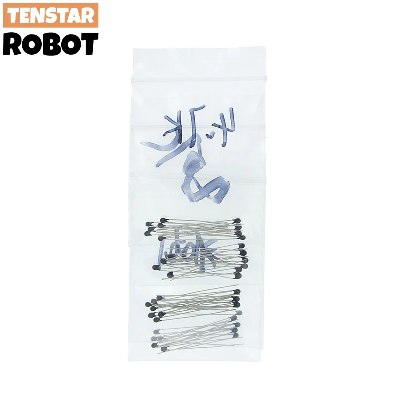 100pcs=10value*10pcs NTC Thermistor Resistor Kit NTC-MF52AT 1K 2K 3K 4.7K 5K 10K 20K 47K 50K 100K +-5% 3950B