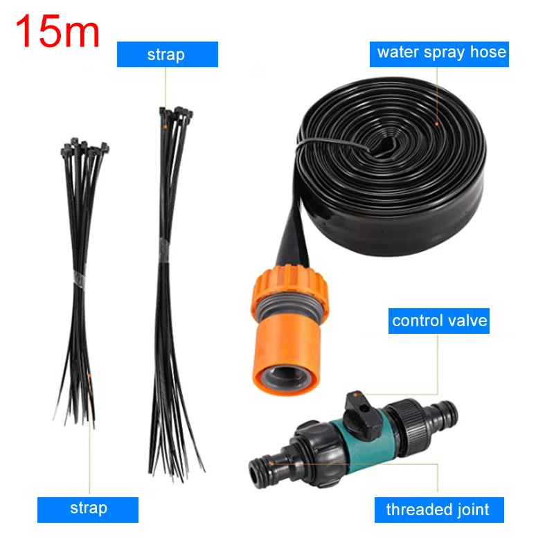 Trampoline Sprinkler Outdoor Trampoline Micro Spray Belt Summer Mist Cooling System Terrace Watering Irrigation Humidificador 