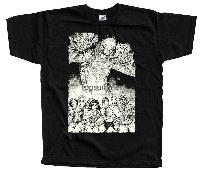 

Creature From The Black Lagoon Movie Poster Homme Funny T Shirts Fashion Harajuku Tshirts Homme 2019 T Shirt Brand