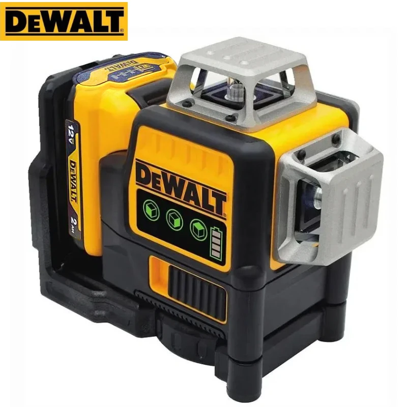 Dewalt DW089LG 3 Sides*360 12 Lines Laser Level Horizontal Green Light tool Meter Outdoor Degree Vertical 12V Lithium Battery