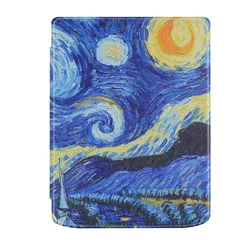 Premium PU Leather Soft Case for 7.8'' E-Book Reader with Auto Sleep/Wake Function (Starry Night)