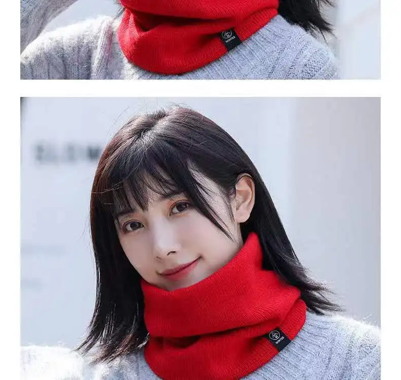Soft Knitted Neck Warmer Face Cover Collar