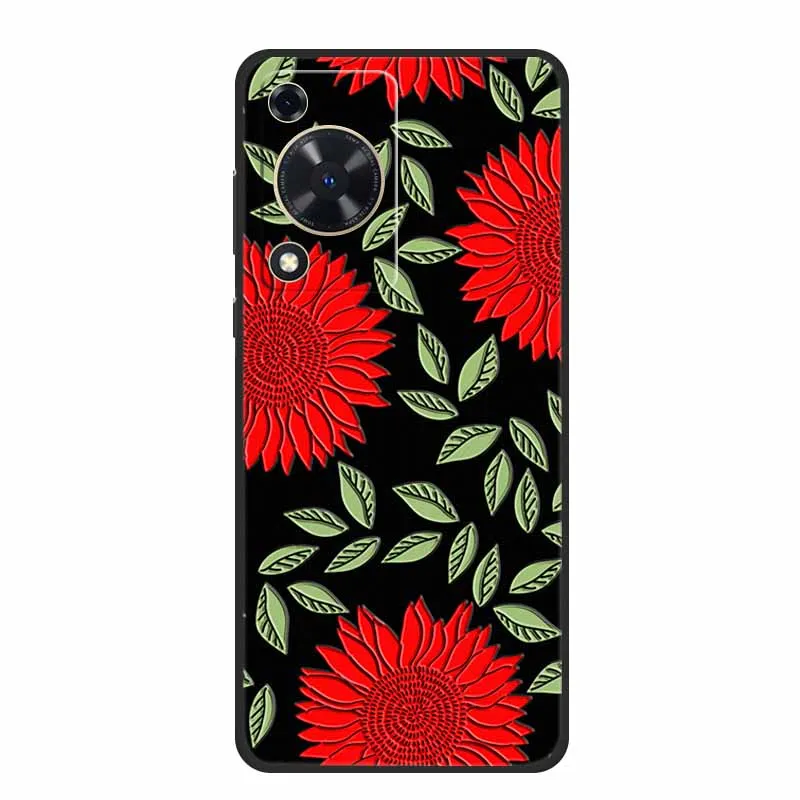 Embossed 3D Shockproof Silicone Phone Case - Soft Protective Cover