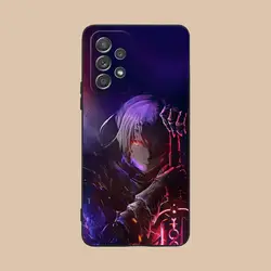 Luxurious Black Cellphone Case Featuring Fate Grand Saber Alter Design - Galaxy A24 5g (Black 1)