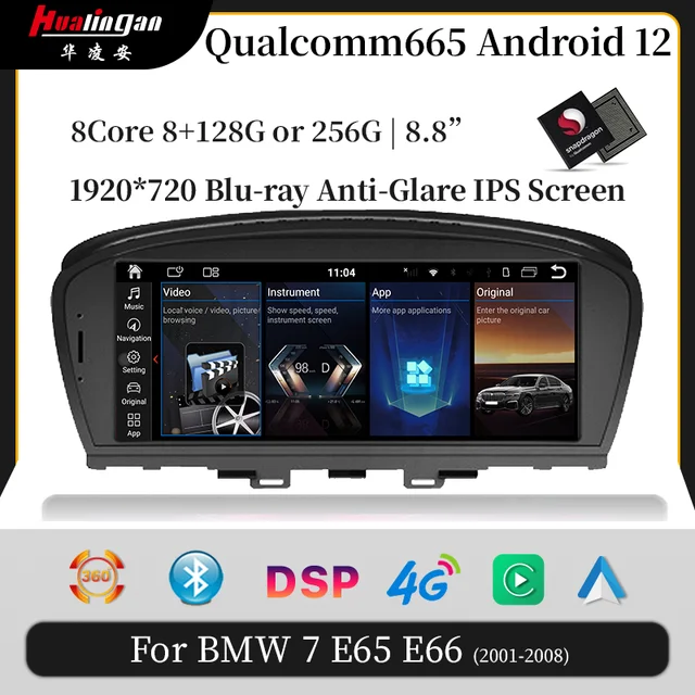 For BMW E65 E66 + AUX Adaptor 10,25 Touchscreen Android Navigation G