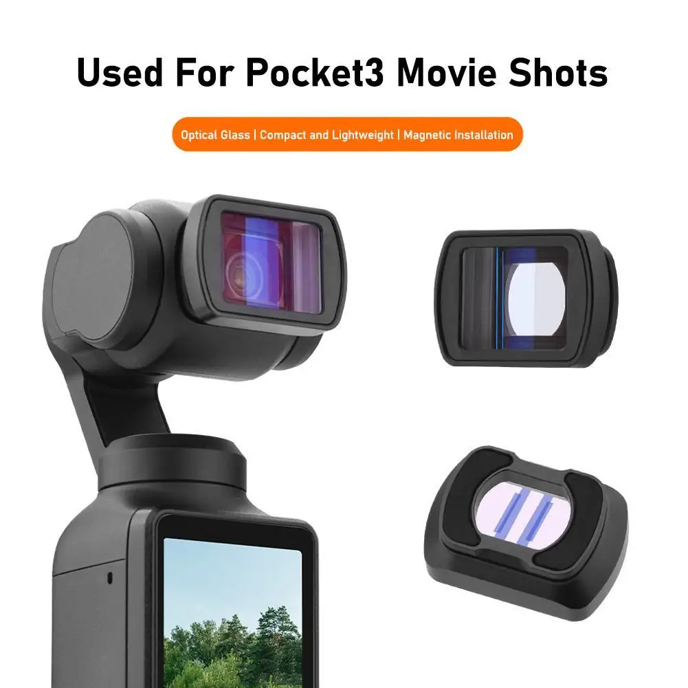 

For DJI OMSO POCKET 3 Widescreen Movie Lens Camera Filter Professional Movie Lens Accessories