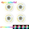 Flash Inline Skate Wheels 4pcs LED Roller Wheels 60/62/64/68/70/72/76//80/90/100/110/125mm Speed Skates Accessories 4