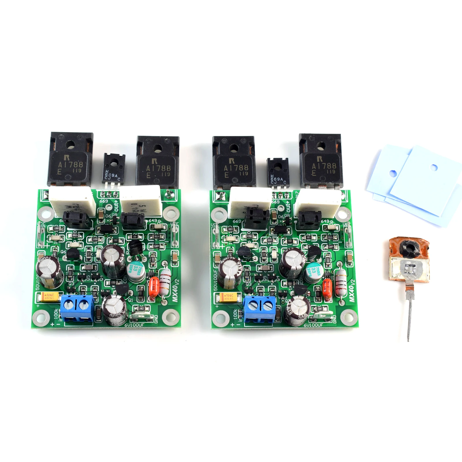 파워 앰프 앰프 완제품 보드, MX40 스테레오 50W8R 100W4R, 1 쌍