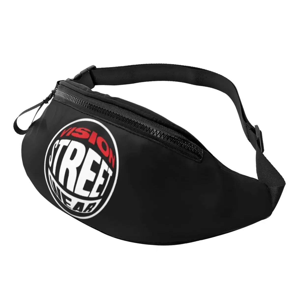 

Vision Street Wear Fanny Bag Customized Crossbody Waist Pack Women Men Cycling Camping Phone Money Pouch